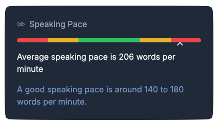 Speaking Pace